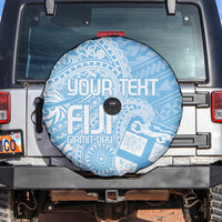 Custom Indo Fijians Spare Tire Cover Fiji ke Hindustani Polyneisan Paisley Blue Style LT9 Blue - Polynesian Pride