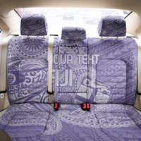 Custom Indo Fijians Back Car Seat Cover Fiji ke Hindustani Polyneisan Paisley Purple Style LT9 - Polynesian Pride