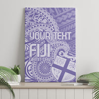 Custom Indo Fijians Canvas Wall Art Fiji ke Hindustani Polyneisan Paisley Purple Style LT9 - Polynesian Pride
