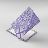 Custom Indo Fijians Canvas Wall Art Fiji ke Hindustani Polyneisan Paisley Purple Style LT9 With Frame Purple - Polynesian Pride