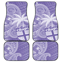 Custom Indo Fijians Car Mats Fiji ke Hindustani Polyneisan Paisley Purple Style LT9 - Polynesian Pride