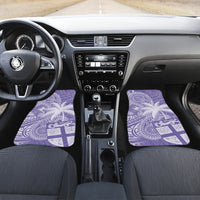 Custom Indo Fijians Car Mats Fiji ke Hindustani Polyneisan Paisley Purple Style LT9 Set 2pcs - Front Purple - Polynesian Pride