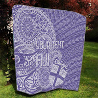 Custom Indo Fijians Quilt Fiji ke Hindustani Polyneisan Paisley Purple Style LT9 - Polynesian Pride