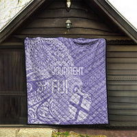 Custom Indo Fijians Quilt Fiji ke Hindustani Polyneisan Paisley Purple Style LT9 - Polynesian Pride