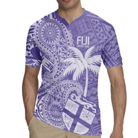 Custom Indo Fijians Rugby Jersey Fiji ke Hindustani Polyneisan Paisley Purple Style LT9 - Polynesian Pride