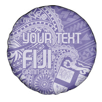 Custom Indo Fijians Spare Tire Cover Fiji ke Hindustani Polyneisan Paisley Purple Style LT9 - Polynesian Pride
