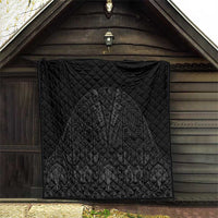 Queensland Maori Rugby Nga Hau e Wha Quilt Black Motif
