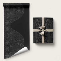 Queensland Maori Rugby Nga Hau e Wha Wrapping Paper Black Motif - Polynesian Pride