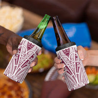 Queensland Maori Rugby Nga Hau e Wha 4 in 1 Can Cooler Tumbler White Motif