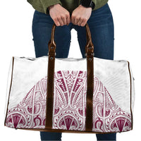 Queensland Maori Rugby Nga Hau e Wha Travel Bag White Motif - Polynesian Pride