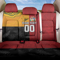 Custom British Lions-AUNZ Back Car Seat Cover Australia-New Zealand Indigenous Motif LT9 One Size Red - Polynesian Pride