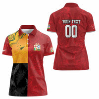 Custom British Lions-AUNZ Women Polo Shirt Australia-New Zealand Indigenous Motif LT9 - Polynesian Pride