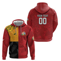 Custom British Lions-AUNZ Zip Hoodie Australia-New Zealand Indigenous Motif LT9 - Polynesian Pride