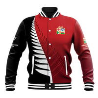 Custom British Lions New Zealand Baseball Jacket Half Black Fern