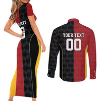 Custom British Lions New Zealand Couples Matching Short Sleeve Bodycon Dress and Long Sleeve Button Shirt Sporty Style