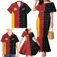 Custom British Lions New Zealand Family Matching Mermaid Dress and Hawaiian Shirt Sporty Style LT9 - Polynesian Pride