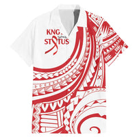 Know Your Status Red Ribbon Personalised Family Matching Mermaid Dress and Hawaiian Shirt Polynesian AIDS Awareness LT9 Dad's Shirt - Short Sleeve Red - Polynesian Pride