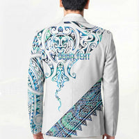 Kahui Whetu Paua shell Kowhaiwhai Taniko Personalised Blazer Manta Ray Shark-Turtle Maori Tribal Style