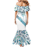 Kahui Whetu Paua shell Kowhaiwhai Taniko Personalised Family Matching Mermaid Dress and Hawaiian Shirt Manta Ray Shark-Turtle Maori Tribal Style LT9 - Polynesian Pride