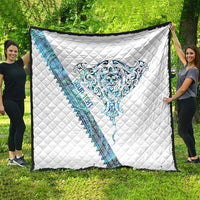 Kahui Whetu Paua shell Kowhaiwhai Taniko Personalised Quilt Manta Ray Shark-Turtle Maori Tribal Style LT9 - Polynesian Pride