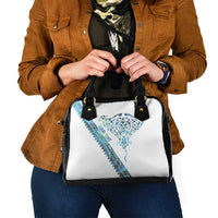 Kahui Whetu Paua shell Kowhaiwhai Taniko Personalised Shoulder Handbag Manta Ray Shark-Turtle Maori Tribal Style LT9 - Polynesian Pride