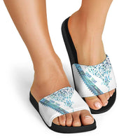 Kahui Whetu Paua shell Kowhaiwhai Taniko Personalised Slide Sandals Manta Ray Shark-Turtle Maori Tribal Style LT9 - Polynesian Pride