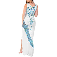 Kahui Whetu Paua shell Kowhaiwhai Taniko Personalised Tank Maxi Dress Manta Ray Shark-Turtle Maori Tribal Style LT9 - Polynesian Pride
