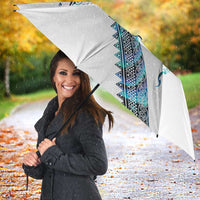 Kahui Whetu Paua shell Kowhaiwhai Taniko Personalised Umbrella Manta Ray Shark-Turtle Maori Tribal Style LT9 - Polynesian Pride
