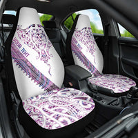 Mawhero Paua shell Kowhaiwhai Taniko Personalised Car Seat Cover Manta Ray Shark-Turtle Maori Tribal Style LT9 One Size Pink - Polynesian Pride