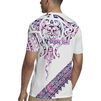 Mawhero Paua shell Kowhaiwhai Taniko Personalised Rugby Jersey Manta Ray Shark-Turtle Maori Tribal Style LT9 - Polynesian Pride