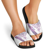Mawhero Paua shell Kowhaiwhai Taniko Personalised Slide Sandals Manta Ray Shark-Turtle Maori Tribal Style LT9 - Polynesian Pride