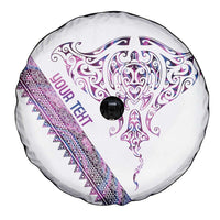 Mawhero Paua shell Kowhaiwhai Taniko Personalised Spare Tire Cover Manta Ray Shark-Turtle Maori Tribal Style LT9 - Polynesian Pride