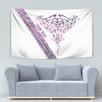 Mawhero Paua shell Kowhaiwhai Taniko Personalised Tapestry Manta Ray Shark-Turtle Maori Tribal Style