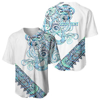 Kahui Whetu Paua shell Kowhaiwhai Taniko Personalised Baseball Jersey Taniwha Maori Tribal Style