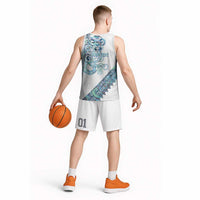Kahui Whetu Paua shell Kowhaiwhai Taniko Personalised Basketball Jersey Taniwha Maori Tribal Style LT9 - Polynesian Pride