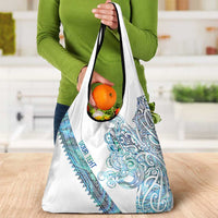 Kahui Whetu Paua shell Kowhaiwhai Taniko Personalised Grocery Bag Taniwha Maori Tribal Style LT9 - Polynesian Pride