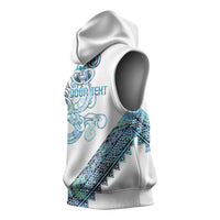 Kahui Whetu Paua shell Kowhaiwhai Taniko Personalised Sleeveless Hoodie Taniwha Maori Tribal Style LT9 - Polynesian Pride