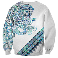 Kahui Whetu Paua shell Kowhaiwhai Taniko Personalised Sweatshirt Taniwha Maori Tribal Style