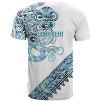Kahui Whetu Paua shell Kowhaiwhai Taniko Personalised T Shirt Taniwha Maori Tribal Style LT9 - Polynesian Pride