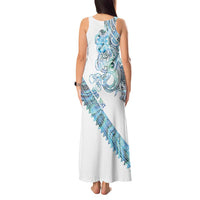 Kahui Whetu Paua shell Kowhaiwhai Taniko Personalised Tank Maxi Dress Taniwha Maori Tribal Style LT9 - Polynesian Pride