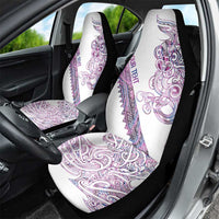 Mawhero Paua shell Kowhaiwhai Taniko Personalised Car Seat Cover Taniwha Maori Tribal Style LT9 - Polynesian Pride