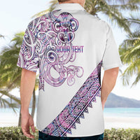 Mawhero Paua shell Kowhaiwhai Taniko Personalised Hawaiian Shirt Taniwha Maori Tribal Style LT9 - Polynesian Pride