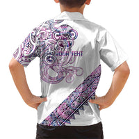 Mawhero Paua shell Kowhaiwhai Taniko Personalised Hawaiian Shirt Taniwha Maori Tribal Style LT9 - Polynesian Pride