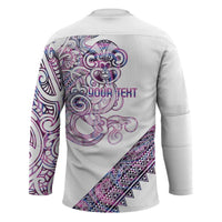 Mawhero Paua shell Kowhaiwhai Taniko Personalised Hockey Jersey Taniwha Maori Tribal Style LT9 - Polynesian Pride