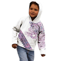 Mawhero Paua shell Kowhaiwhai Taniko Personalised Kid Hoodie Taniwha Maori Tribal Style LT9 - Polynesian Pride