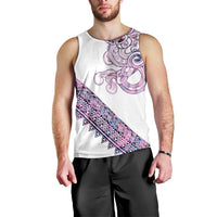 Mawhero Paua shell Kowhaiwhai Taniko Personalised Men Tank Top Taniwha Maori Tribal Style LT9 - Polynesian Pride