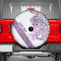 Mawhero Paua shell Kowhaiwhai Taniko Personalised Spare Tire Cover Taniwha Maori Tribal Style LT9 - Polynesian Pride