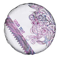 Mawhero Paua shell Kowhaiwhai Taniko Personalised Spare Tire Cover Taniwha Maori Tribal Style LT9 - Polynesian Pride