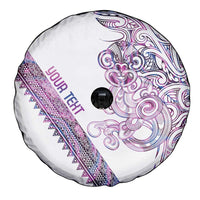 Mawhero Paua shell Kowhaiwhai Taniko Personalised Spare Tire Cover Taniwha Maori Tribal Style LT9 - Polynesian Pride