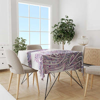 Mawhero Paua shell Kowhaiwhai Taniko Personalised Tablecloth Taniwha Maori Tribal Style